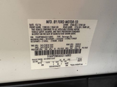 Used 2016 Ford Taurus Police Interceptor AWD image 26