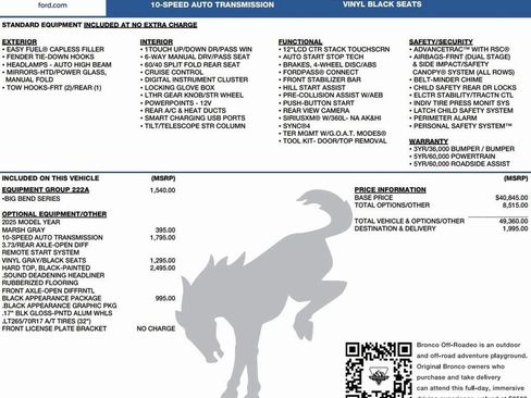 New 2025 Ford Bronco Big Bend image 2