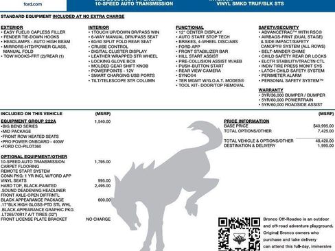 New 2026 Ford Bronco Big Bend image 2