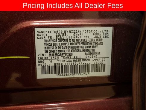 Certified 2024 Nissan Sentra SV w/ All-Weather Package FWD image 19