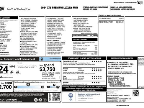 Certified 2024 Cadillac XT5 Premium Luxury image 2