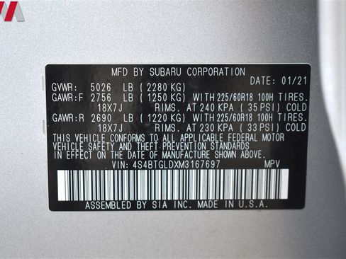 Used 2021 Subaru Outback Onyx Edition XT image 30