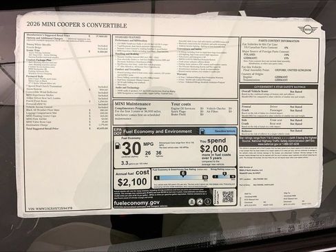 Used 2026 MINI Cooper S FWD image 12