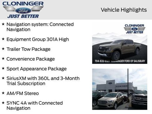 New 2026 Ford Ranger XLT w/ Equipment Group 301A High AWD/4WD image 9