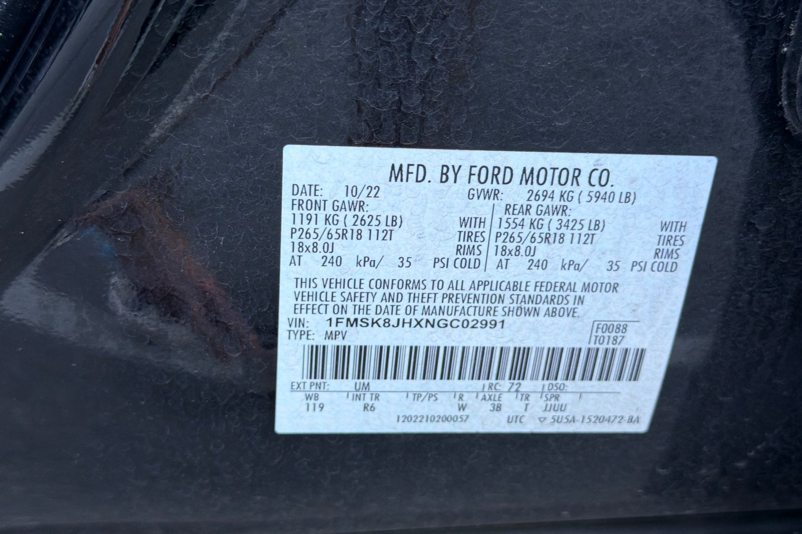 Used 2022 Ford Explorer Timberline AWD/4WD image 3