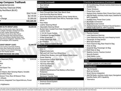 Certified 2022 Jeep Compass Trailhawk w/ Trailhawk Elite Group AWD/4WD image 2