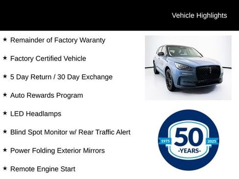 Certified 2024 Lincoln Corsair AWD w/ Equipment Group 101A image 8