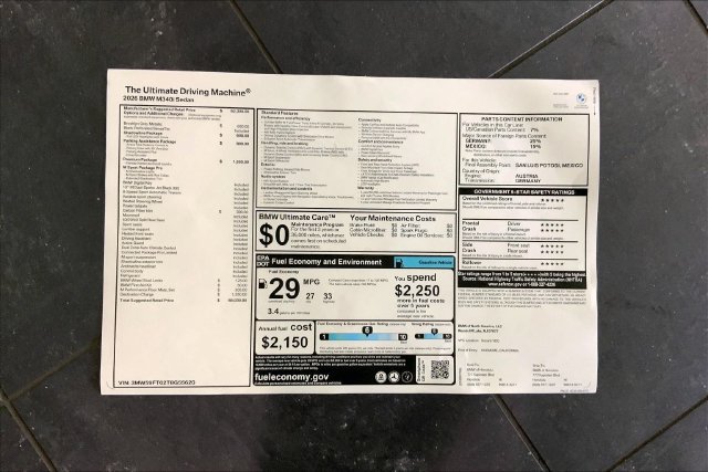 New 2026 BMW M340i w/ Premium Package RWD image 14