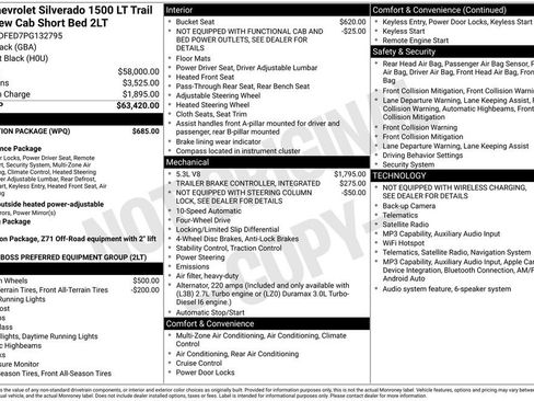 Certified 2023 Chevrolet Silverado 1500 LT Trail Boss w/ Protection Package AWD/4WD image 36