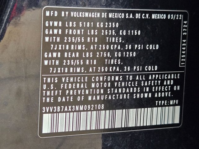 Used 2022 Volkswagen Tiguan SE FWD image 22