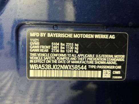 Used 2022 BMW 540i w/ M Sport Package image 20