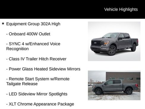 Certified 2023 Ford F150 XLT w/ Equipment Group 302A High image 6