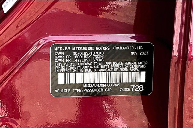 Used 2024 Mitsubishi Mirage ES FWD image 18