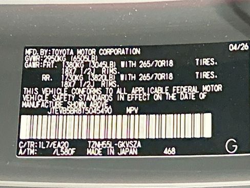 New 2026 Toyota 4Runner TRD Off-Road Premium AWD/4WD image 31