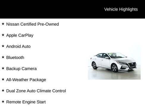 Certified 2023 Nissan Sentra SV w/ All-Weather Package image 4