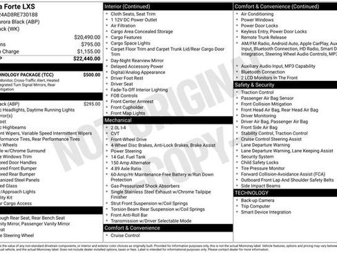 Used 2024 Kia Forte LXS w/ LXS Technology Package FWD image 22