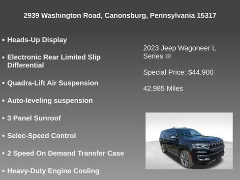 Used 2023 Jeep Wagoneer L Series III w/ Premium Group I AWD/4WD image 9