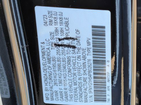 Certified 2023 Honda Pilot EX-L image 35