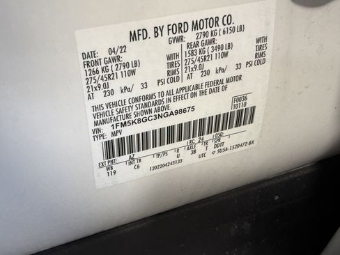 Certified 2022 Ford Explorer ST w/ Equipment Group 401A image 30