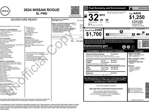 Used 2024 Nissan Rogue SL FWD image 51