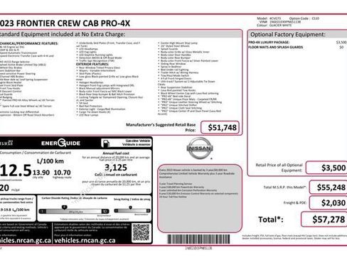 Used 2023 Nissan Frontier PRO-4X AWD/4WD image 38