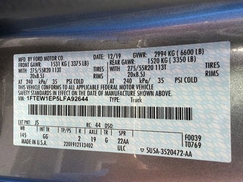 Used 2020 Ford F150 XL w/ Equipment Group 101A Mid AWD/4WD image 46