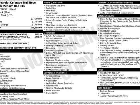 Used 2023 Chevrolet Colorado Trail Boss w/ Advanced Trailering Package image 31