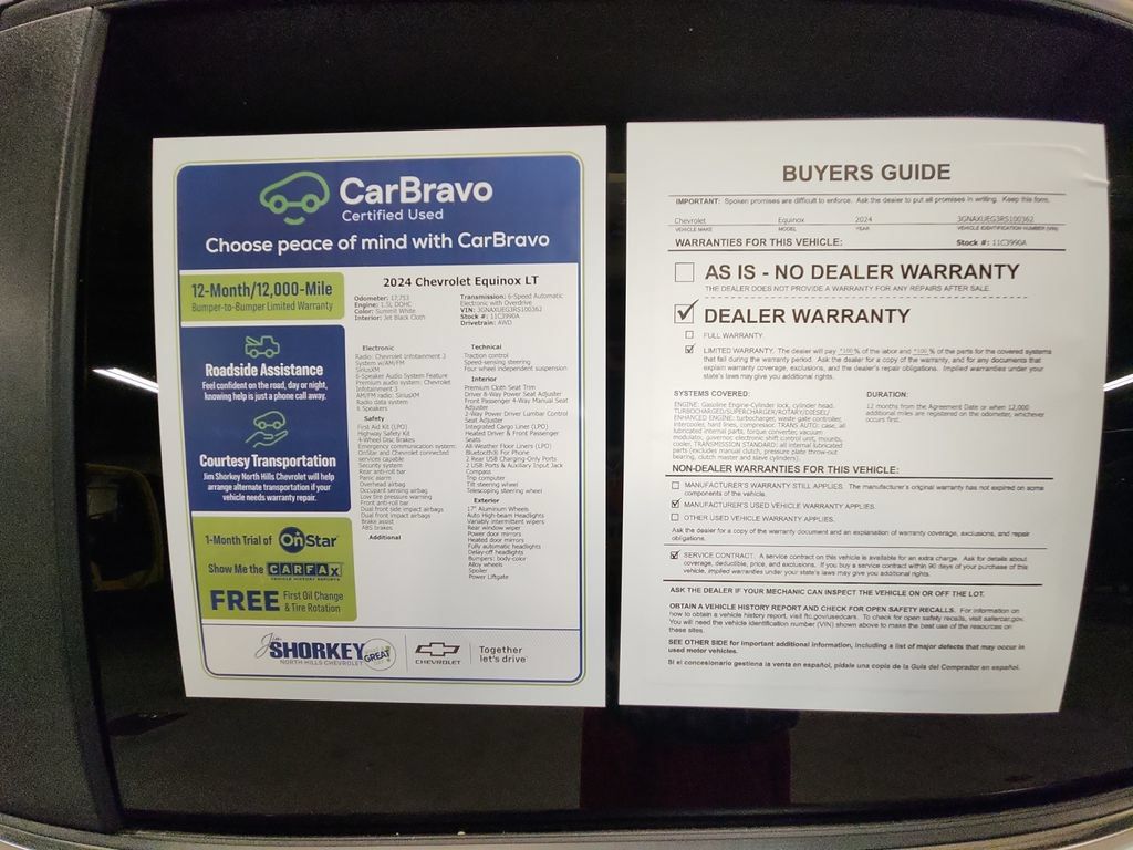Used 2024 Chevrolet Equinox LT w/ LPO, Floor Liner Package AWD/4WD image 33