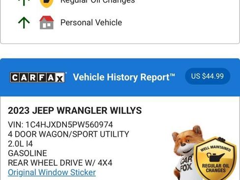 Used 2023 Jeep Wrangler Willys image 6