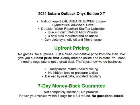 Used 2024 Subaru Outback Onyx Edition XT w/ Tech Package 3 AWD/4WD image 1