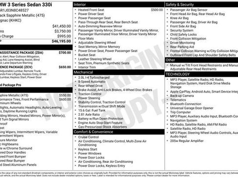 Used 2022 BMW 330i Sedan w/ Driving Assistance Package RWD image 34