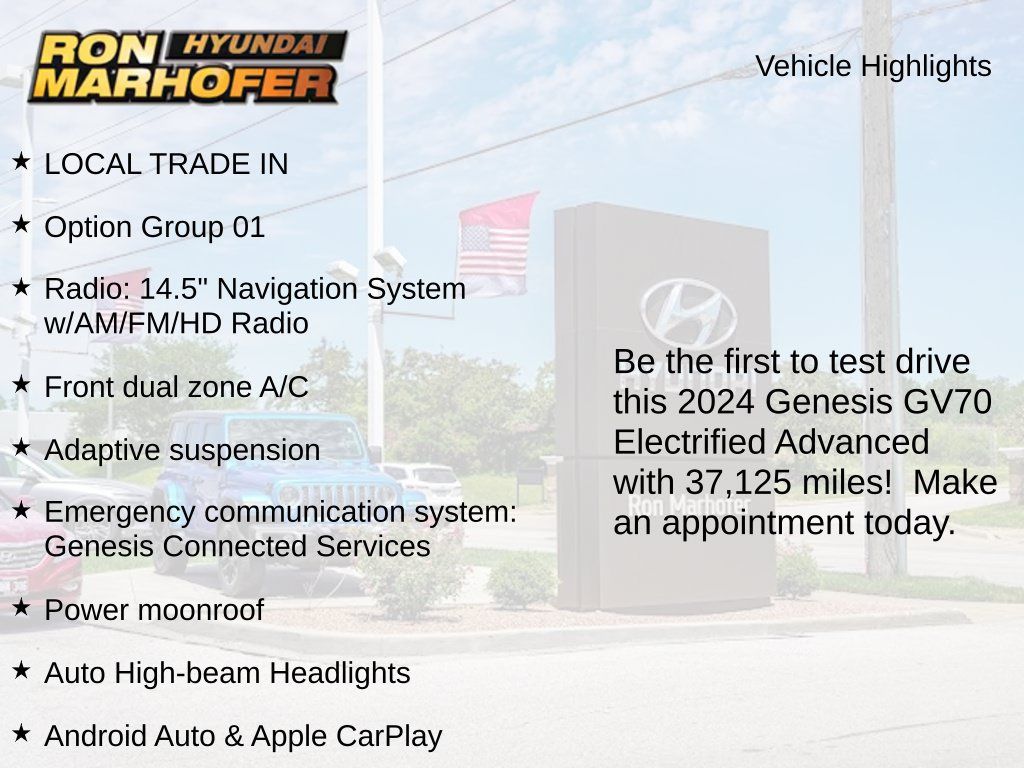 Used 2024 Genesis Electrified GV70 AWD/4WD image 2