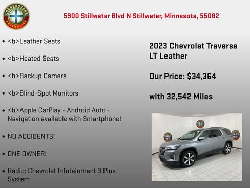 Used 2023 Chevrolet Traverse LT AWD/4WD image 5