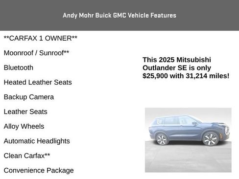 Used 2025 Mitsubishi Outlander SE AWD/4WD image 4