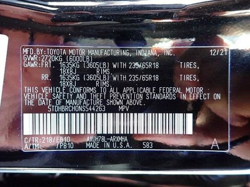 Certified 2022 Toyota Highlander XLE image 23