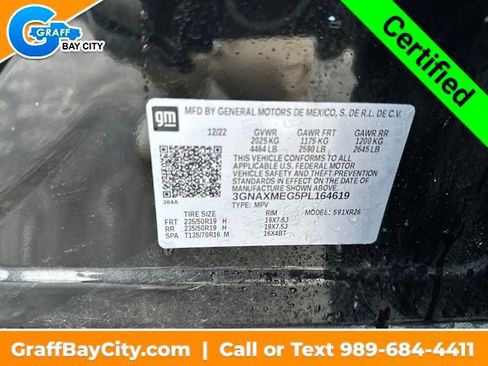 Certified 2023 Chevrolet Equinox RS w/ LPO, Floor Liner Package image 29