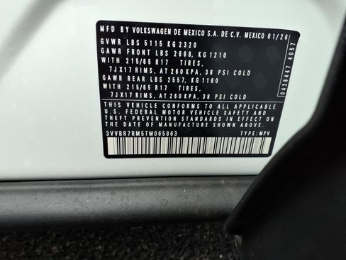 New 2026 Volkswagen Tiguan S image 17