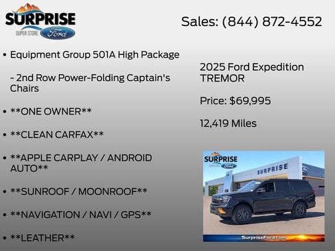 Certified 2025 Ford Expedition Tremor AWD/4WD image 7