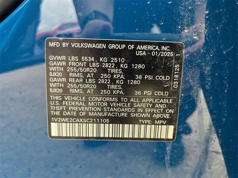 Used 2025 Volkswagen Atlas Cross Sport SE FWD image 27