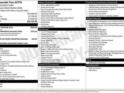 Used 2024 Chevrolet Trax ACTIV w/ Sunroof Package FWD image 7