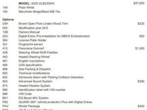 Certified 2025 Mercedes-Benz GLB 250 4MATIC image 4