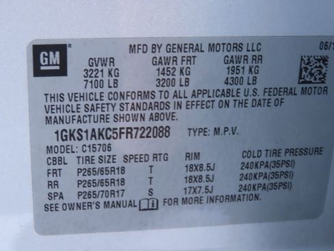 Used 2015 GMC Yukon SLE w/ Convenience Package image 21