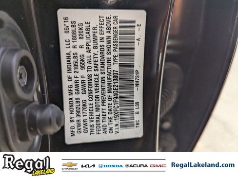 Used 2016 Honda Civic Touring image 32