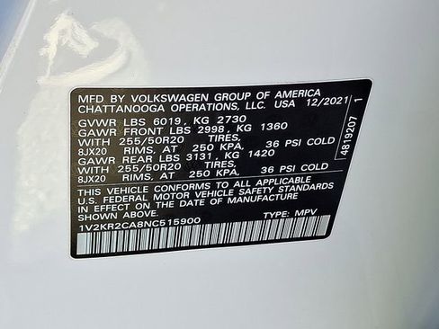 Certified 2022 Volkswagen Atlas SE w/ Panoramic Sunroof Package image 27