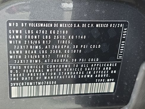 New 2026 Volkswagen Tiguan S FWD image 34