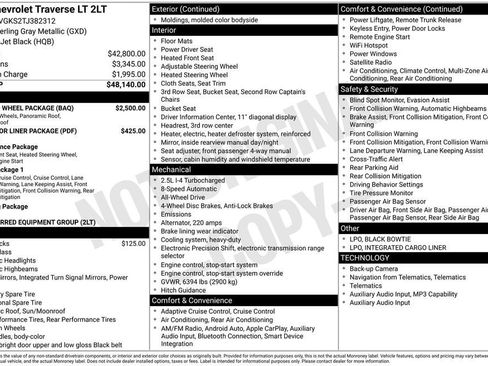 New 2026 Chevrolet Traverse LT w/ Sun and Wheel Package AWD/4WD image 11