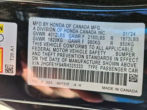 Used 2024 Honda Civic Touring image 29