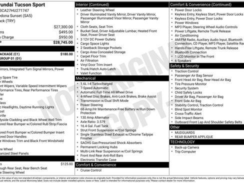 Used 2017 Hyundai Tucson Sport w/ Cargo Package image 3