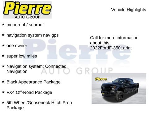 Used 2022 Ford F350 Lariat w/ Black Appearance Package AWD/4WD image 16