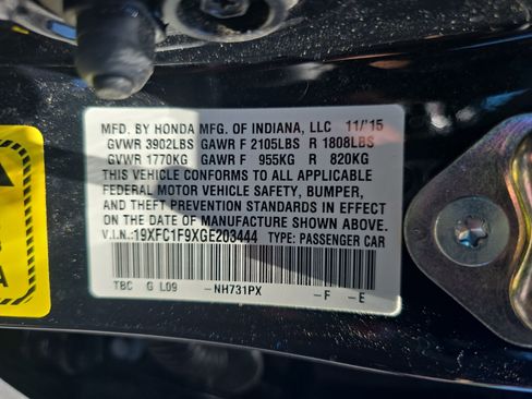 Used 2016 Honda Civic Touring image 33